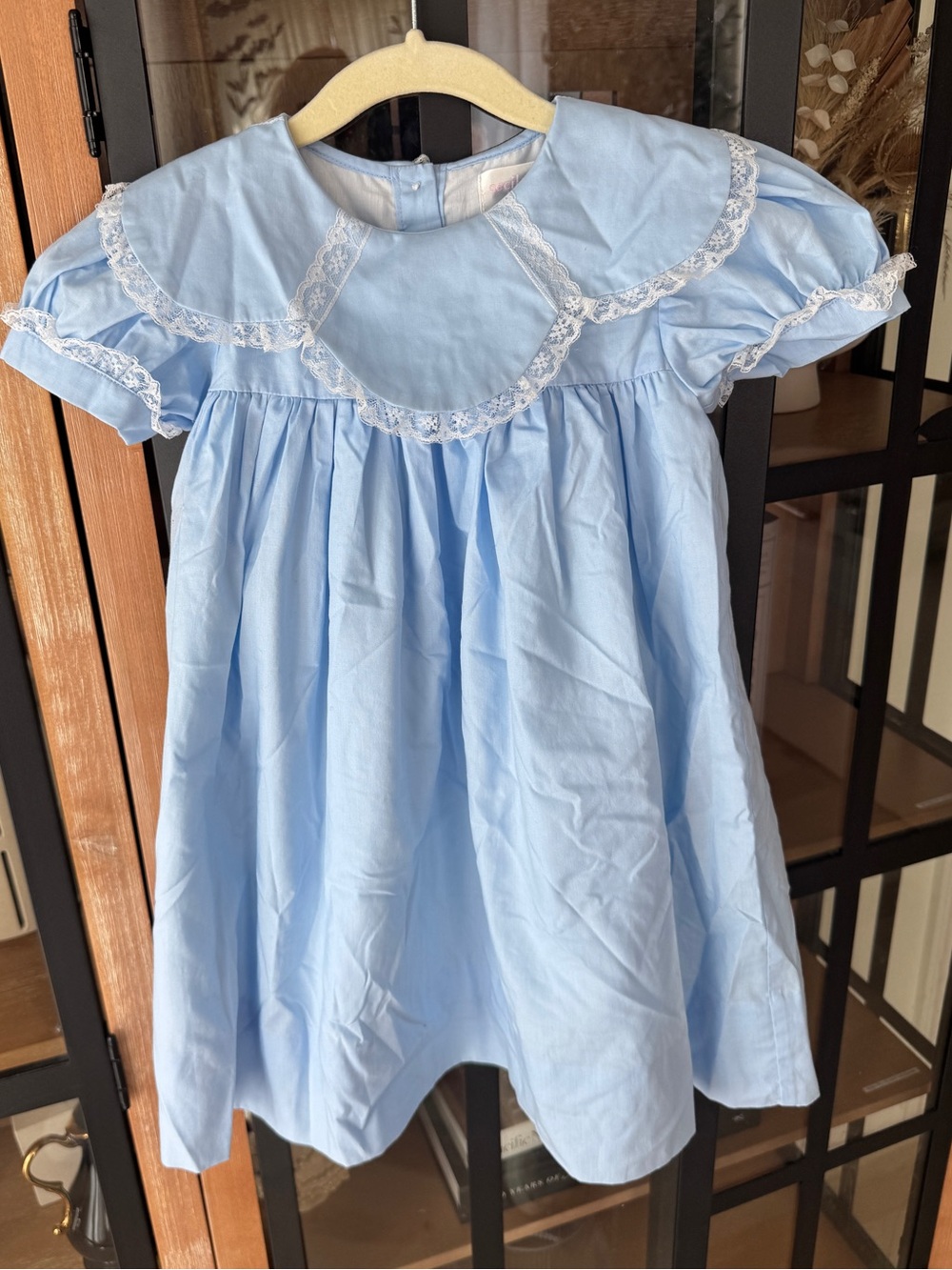 Cecil & Lou heirloom dress tulip collar lace toddler girl short sleeve ruffle